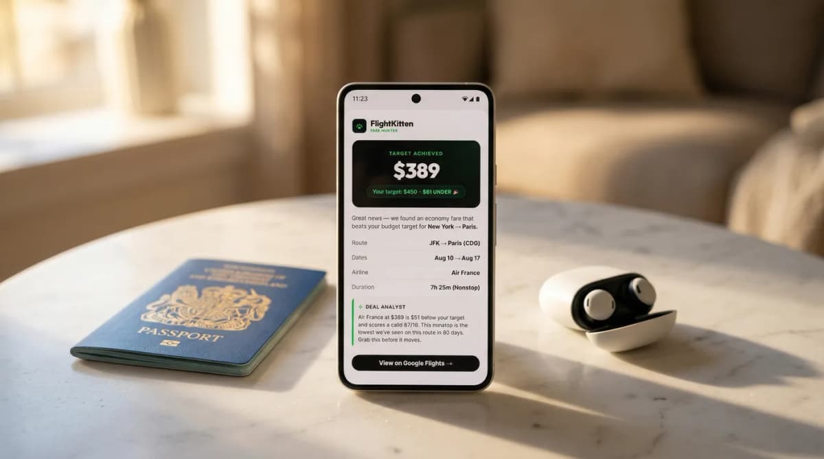 How FlightKitten fare alerts actually work