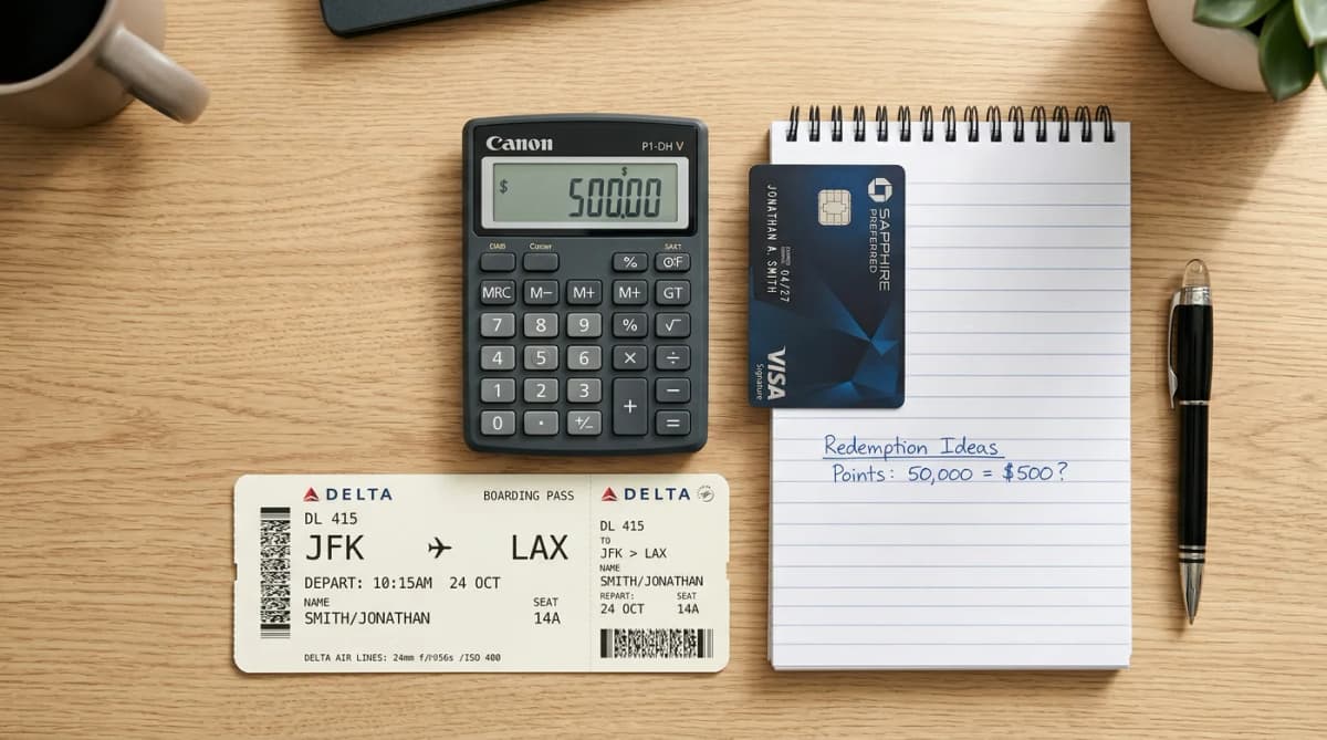 Points vs cash for flights: the honest math